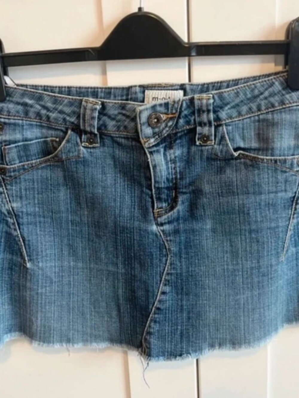 Denim mini skirt